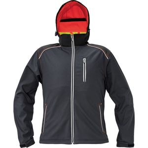 Cerva - KNOXFIELD - Softshell Jas - Rood/Antraciet