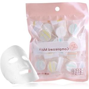 Inovra - Natuurlijk Katoenen Gecomprimeerde Papieren Maskers voor Huidverzorging - Set van 3 (60 stuks)