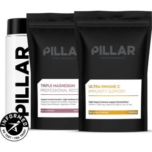 PILLAR Performance Triple Magnesium Berry + Ultra Immune C + Micro Shaker (voordeelpakket)