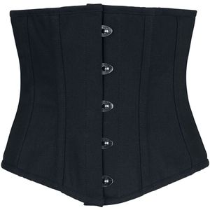 Gothicana Zwarte onderborstcorsage - Dames - M