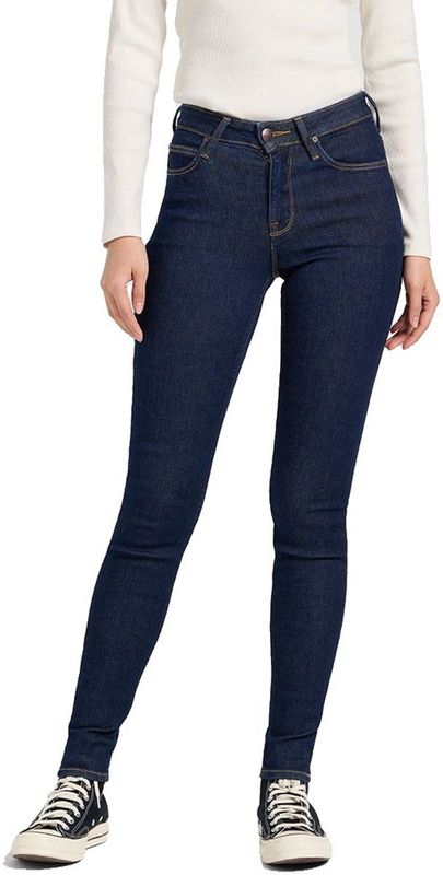 Lee - Scarlett High - Skinny Jeans - Donker Indigo - Hoogzittend