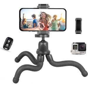 Mobiele Telefoon Statief - Siliconen Mini Statief voor Smartphone en Camera met Draadloze Afstandsbediening