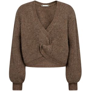co'couture Cozy Lurex Twist Knit Walnut