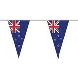 Nieuw Zeeland landen punt vlaggetjes 5 meter - slinger / vlaggenlijn