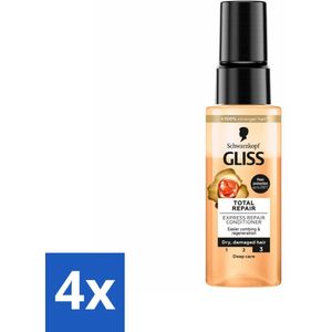 Gliss - Total Repair - Express Repair Conditioner - Deep Care - 70 ml - Voordeelverpakking - 4 stuks