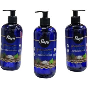 Sleepy Premium Blue Care Series Vloeibare zeep ( parabenen- en glutenvrij ) 3x 500 ml - Sleepy Premium Mavi Bakım Serisi Sıvı Sabun 3x - Sleepy Premium Blue Care Series Liquid Soap 3x 500 ml