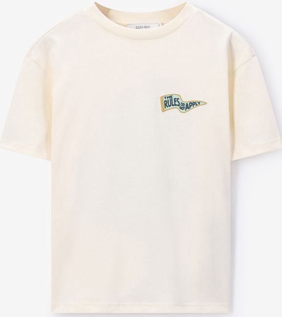 Sissy-Boy - T-shirt - Wit - Korte Mouwen - Ronde Hals - Relaxed Fit