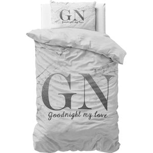 Dekbedovertrek - Katoen - Wit - Eenpersoons