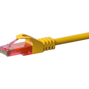 Danicom UTP CAT6 patchkabel / internetkabel 0,50 meter geel - 100% koper - netwerkkabel