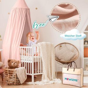Baldakijn voor Kinderkamer - Bedhemel Muggennet en Decoratie voor Slaapkamer - Hoogte 270 cm