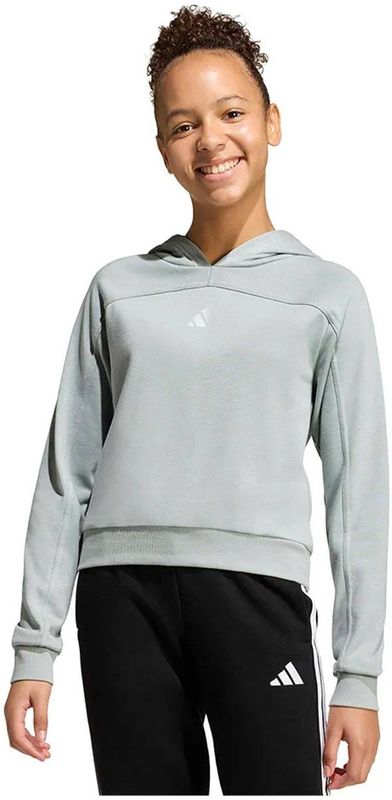 Adidas Holiday Glam Cropped Hoodie Grijs 14-15 Years Meisjes