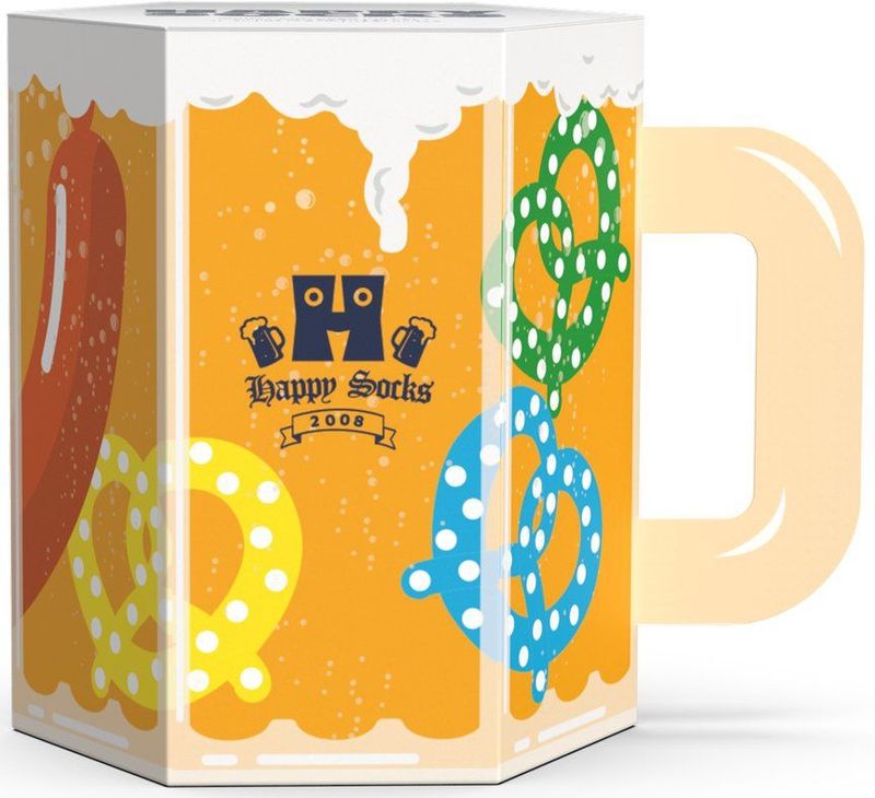 Happy Socks - 3-Pack Beer Glass Socks Gift Set