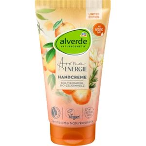 Alverde Naturkosmetik Handcrème Aroma Energie | 1x 75 ml - Mandarijn & Cederhout | Limited Edition 2025