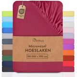 NatureMark - Microvezel Hoeslaken - Winjrood - 120x200 cm