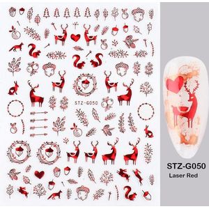 Nagelstickers - Nailart - 3D Stickers - Kerst Stickers - Kerstmis - Nageldecoratie - Nagelversiering (3)
