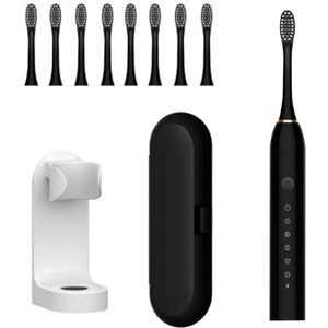 Vitdipy - Elektrische Tandenborstel - Sonische Elektrische Tandenborstel - Wittere tanden - Reisetui - Geschikt voor volwassenen - Gevoelige tanden - Zwart