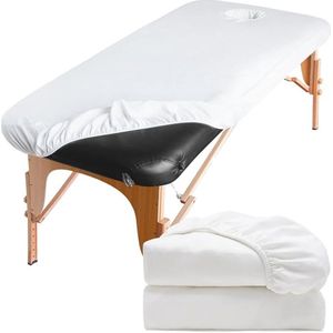 Zylo® Massagetafel Hoeslaken - Massagetafel - Massagetafel Inklapbaar - 190 x 70 x 10 cm - Wit