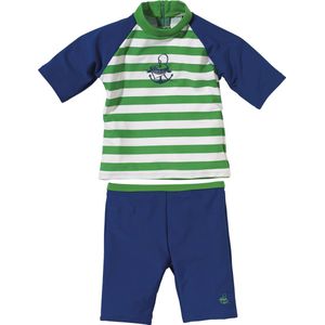 Zwempakje, 2-delig, SPF50+, donker blauw-groen, maat 110