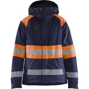 Blaklader 4470-1977 Dames Winterjas High Vis - Marineblauw/Oranje - M