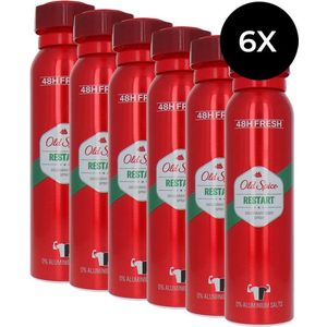 Old Spice Deodorant-Body Spray Restart - 6 x 150 ml