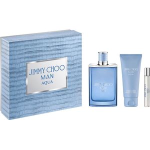 Jimmy Choo Man Aqua Gift Set Eau De Toilette (edt) 100 Ml, Shower Gel 100 Ml + Miniaturka Eau De Toilette (edt) 7,5 Ml