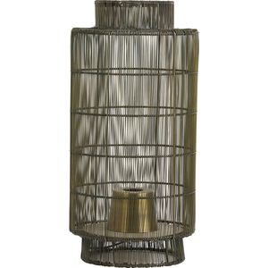 Light & Living Tafellamp Gruaro - Brons - Ø24cm - Modern - Kerst cadeau - Kerst cadeautjes - Cadeau vrouw - Cadeau man - Cadeau voor haar - Cadeau voor hem - Kerstcadeau - Kerst kado - Kado man - Kado vrouw