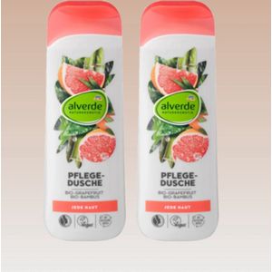 Alverde NATURKOSMETIK douchegel grapefruit & bamboe | 2x 250ml