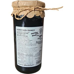 Johannesbroodmelasse (100% natuurlijk, 100% fruit, geen toevoegingen of toegevoegde suikers) 620 g - Keçiboynuzu pekmezi (%100 doğal %100 meyve, katkı maddesi ve ilave seker içermez) - Carob molasses (100% natural, 100% fruit, no additives ) 620 gr