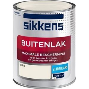 Sikkens Buitenlak - Zijdeglans - RAL 9010 - 0.75L