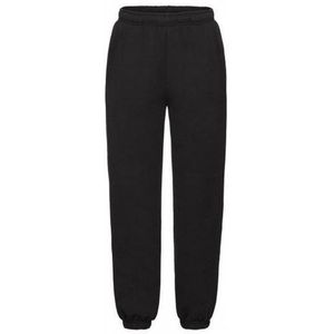 Joggingbroek/sportbroek zwart voor kinderen - Sweatpants/trainingsbroek - Zwarte kinder kleding huisbroeken 7-8 jaar (122/128)