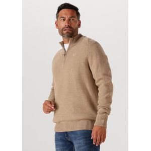 Barbour - Grangetwon Half Zip Knitted Jumper - Trui - Beige