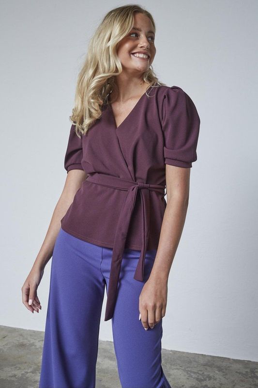 SisterS point - T-shirt - Bordeaux - Dames