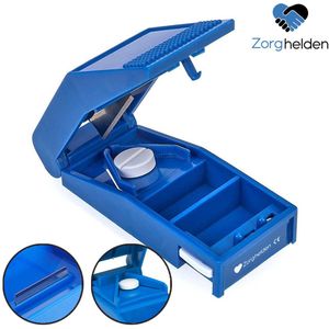 Zorghelden® Medische pillensnijder - Pillenvergruizer - Pillensnijder kleine pillen en grote pillen - Pillensnijder voor harde pillen en zachte - Pillen snijder