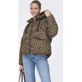 Only - Onlasti Life Short Puffer - Pufferjack - Cocoa Cree Leo