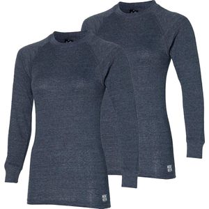 Heatkeeper thermo basic dames shirt 2-pack - Antraciet - L