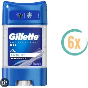 Gillette Endurance - Arctic Ice -Antiperspirant Clear Gel - Deodorant - 6 x 70 ml