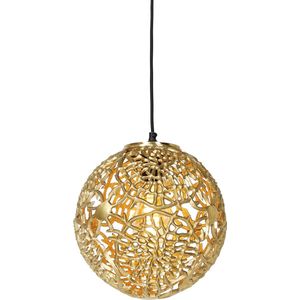 QAZQA maro - Art Deco Hanglamp - 1 lichts - Ø 26 cm - Goud/messing - Woonkamer | Slaapkamer | Keuken