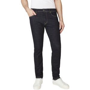 Pepe Jeans - Jeans - Blauw Denim - Tapered - Lang/maxi