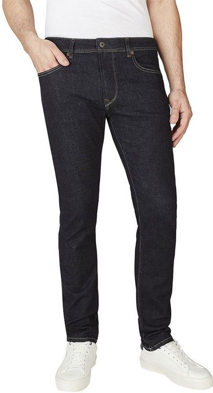 Pepe Jeans - Jeans - Blauw Denim - Tapered - Lang/maxi