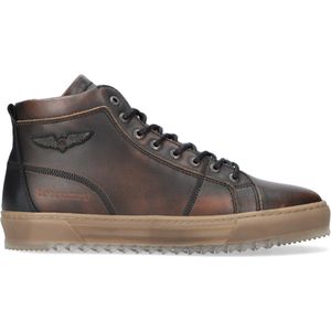PME Legend Titon Hoge sneakers - Leren Sneaker - Heren - Bruin - Maat 47