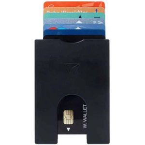 Slim Wallet Aluminium Black 7 Cards - Walter Wallet