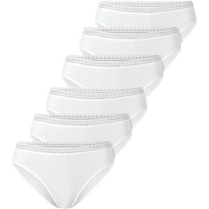 SCHIESSER - Slip - Wit - 6er Pack - Low Waist