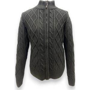 Nordberg Knut Sweater Full Zip - Heren - Zwart - Maat XL