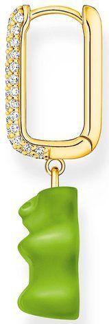 Thomas Sabo - Oorbellen - Groen - Gerecycled Zilver - Verguld