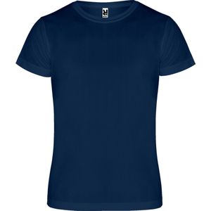 Donker Blauw kinder unisex sportshirt korte mouwen Camimera merk Roly 16 jaar 164-176