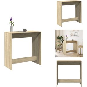 vidaXL Bartafel - Bartafels - Statafel - Statafeltje - Bartafel 102x50x103,5 cm bewerkt hout sonoma eikenkleur