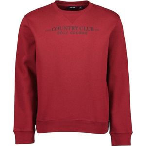 Blue Seven heren trui - trui rood + print voorzijde - 370153 - maat L