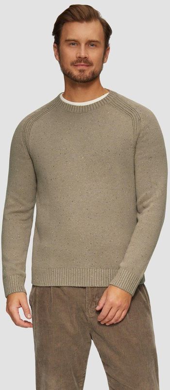 Gebreide Trui - Ronde Hals - Kleureffect