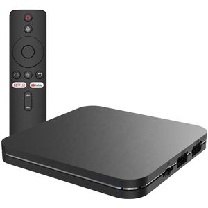 Elcostar Streaming Box Android TV - 4K UHD & HDR - Chromecast ingebouwd - Android TV HDMI Box - Eenvoudig te installeren - TV Dongel - Mediabox - Inclusief HDMI kabel - zwart