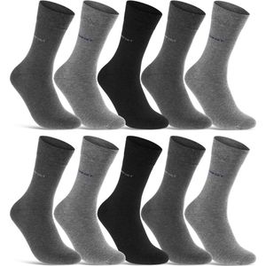 12 paar | Diabetes sokken | zonder knellende boord | grijs pakket